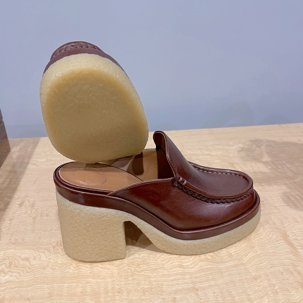 Chloe Jamie leather loader mule